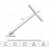 Hexagonal T-Type Manual Torque Wrench with Extended Socket