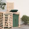 Bin Shelter Extension On Wheels Solid Pine Wood