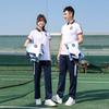 Spring & Autumn Blue Academy Style Uniform Set for Junior & Senior High - Summer Short Sleeve Group Purchase