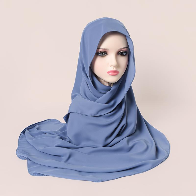 Muslim Hijab Premium Jersey Scarf Soft Solid Headscarf Femme Musulman Lot Hijabs Islamic Shawl Wraps Women Turban Foulard