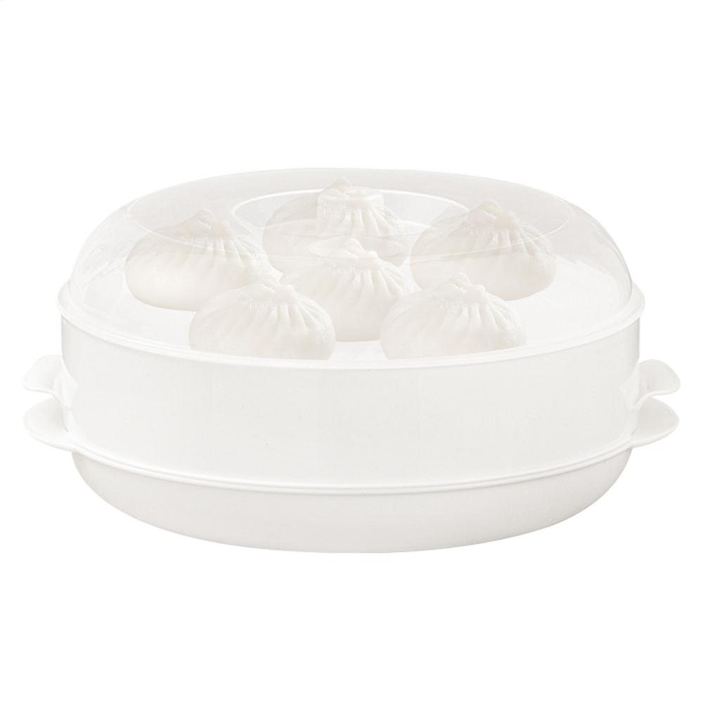 

Пароварка для мікрохвильової печі Багатофункціональна штабельована каструля з кришкою Овоче- та рибоварка для їжі Обід Приготування овочів Розігрівання