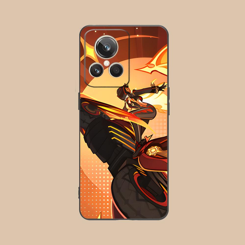 Game GI Mavuika Matte TPU Mobile Phone Case for Realme 15 14 13 12 11 10 9 Pro Plus T i Lite 5G Colorful Printing Cover