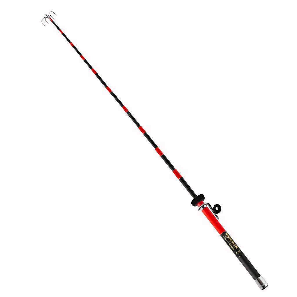 SANLIKE Windstorm Squid Gaff, 5m, Ultra-Short Extension, Red