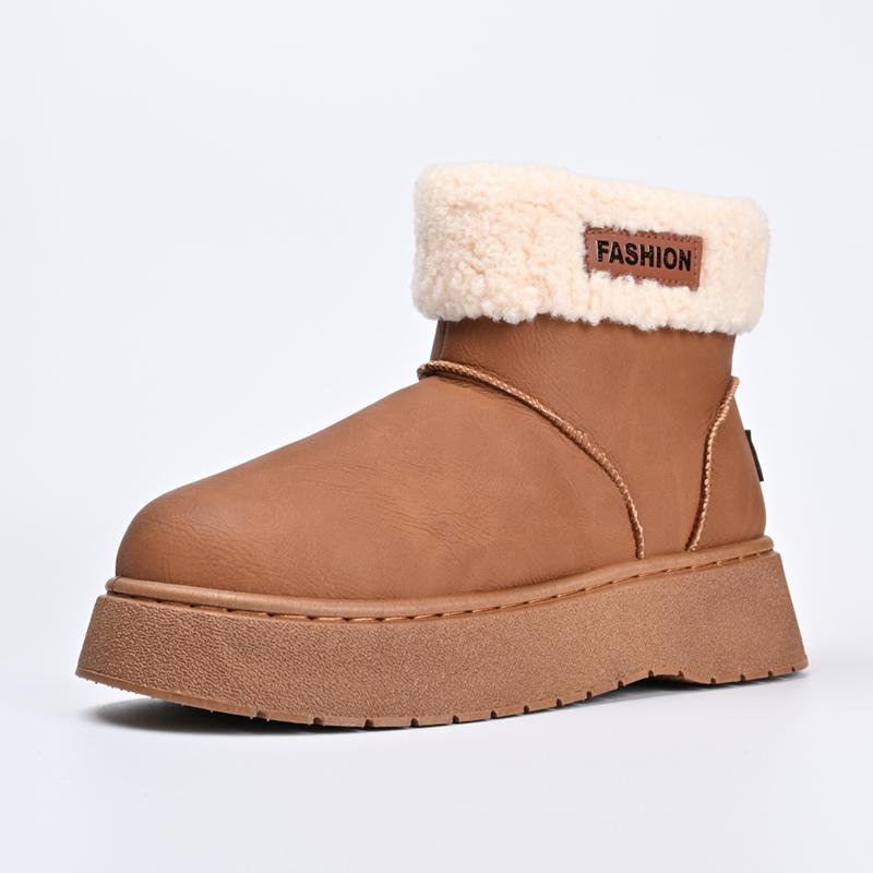 Women's Boots Winter Plush Warm Cotton Boots Women Thick Bottom Snow Boots Women Fluffy Fur Boot Outdoor Non Slip Platform Botas