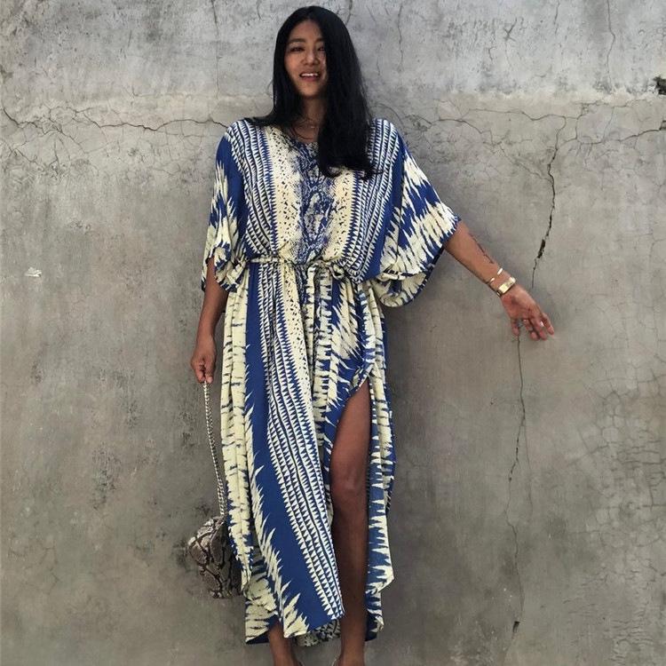 

Пляжная накидка с принтом змеи, европейский и американский стиль, 2020: Полосатое бикини-халат большого размера One Size