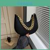 Trendy Khaki Green Pink White Orange Blue Black Pink Felt Chain Shoulder Bag