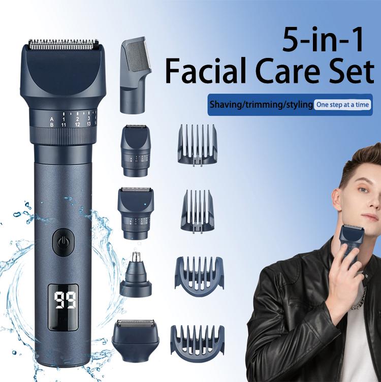Xiaomi5-IN-1 Electric Shavers and Hair Clippers Waterproof Wet/Dry Beard Shaver Full Body Wash Electric Shaver for Men