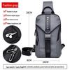 Men's Lightweight Oxford Crossbody Chest Bag