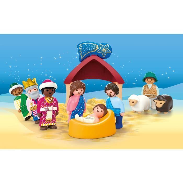 PLAYMOBIL Junior 72001 La creche de Noel, 14 pieces, Des 12 mois