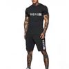 2026 Fashionable and Casual Summer Outdoor Sports Suit Men's Breathable T-shirt Shorts Casual and Fashionable Two-piece Set