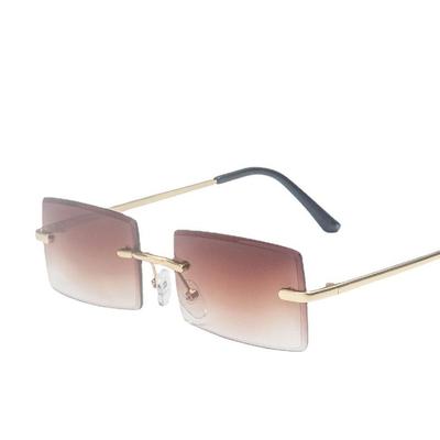 2022 Korean Style Rimless Sunglasses - Trendy Women's Square Frame, Small Decorative Glasses