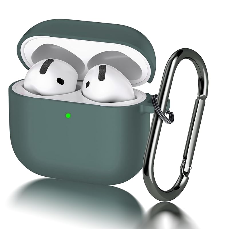 

Seltureone[New]For Airpods 4 cases Released in 2024 soft silicone material Full protective cover with key chain Loss prevention Shockproof anti-slip