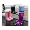 Botas de Lluvia Impermeables y Antideslizantes de Caña Alta para Mujer