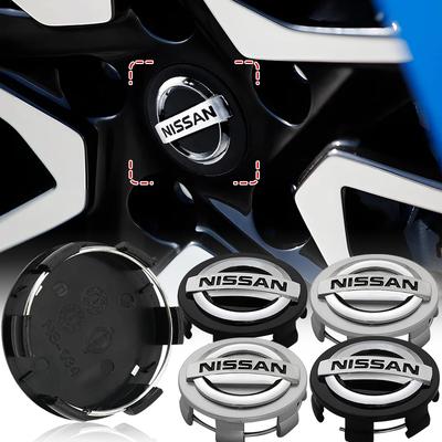 4Pcs 60mm Car Wheel Center Caps Hub Cap Covers Emblem Styling For Nismo Qashqai J11 Juke GTR X-Trail Patrol Micra Navara Tiida
