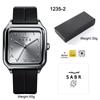 Fashion Square Watch for Men Women, Versatile Casual Arabic Dial Waterproof Quartz Wristwatch