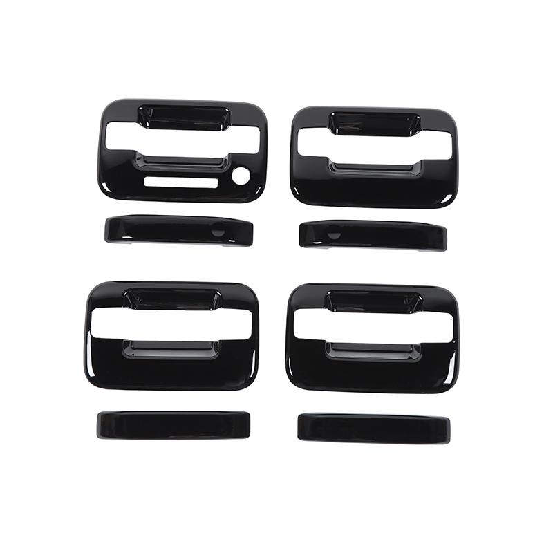 

SHINEKA наклейки на автомобиль для Ford F150 автомобиля, внешняя дверная ручка, украшение, наклейка, аксессуары для Ford F150 Raptor чёрный