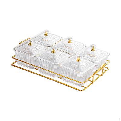 6 Schalen für Snacks und Desserts, Obstschale mit Ständer, Servieren