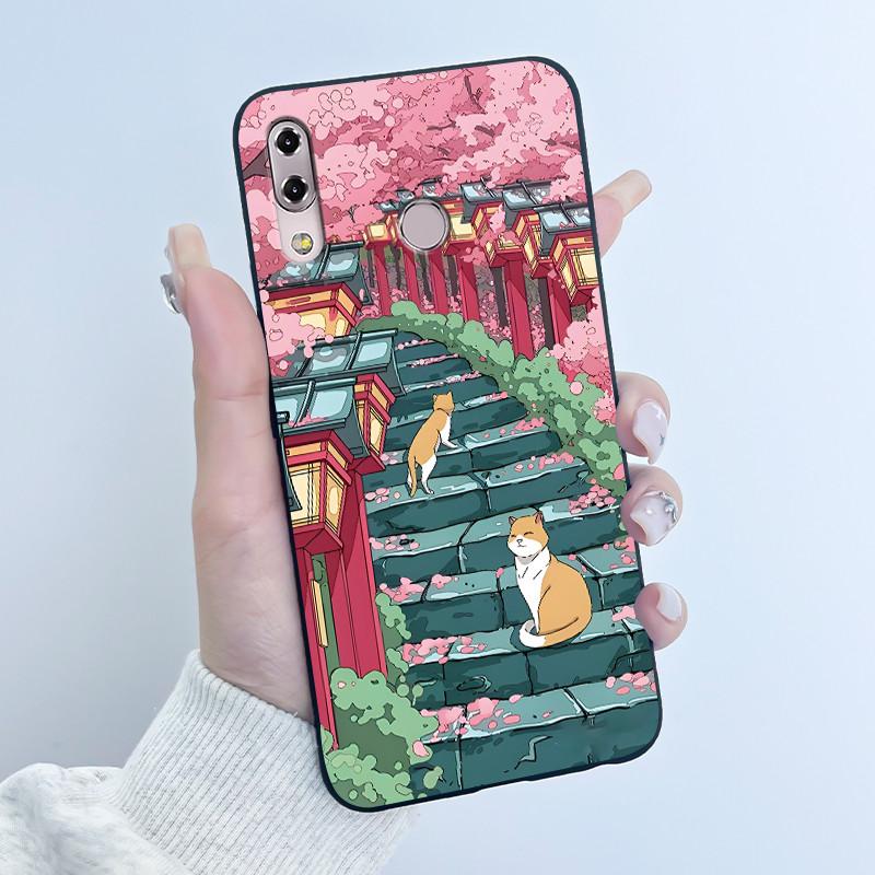 Case For Asus ZenFone 5 5z ZS620KL ZE620KL Capa Coque Cute Cartoon Printing Shell Protective Cover Soft Silicone Black Casing