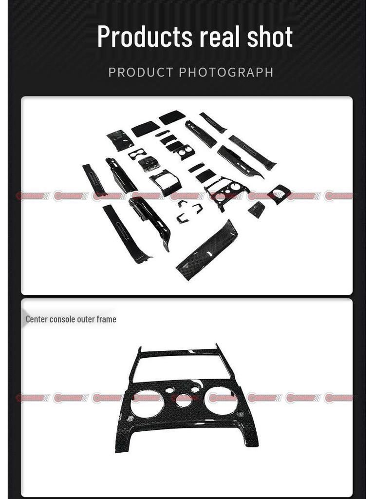 Dry Carbon Fiber Center Console Replacement for Rolls-Royce Cullinan Black Badge