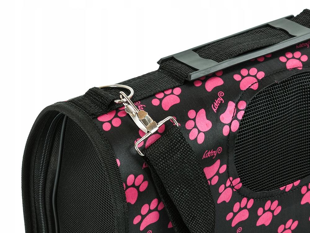 Dog Bag Dots Black Paws (75) Gab_A