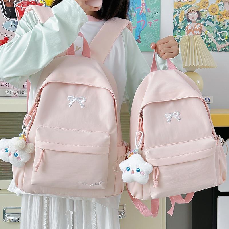 New High-value Japanese Ins Fresh and Sweet Candy-colored Backpack, Lightweight and Large-capacity Backpack for Junior High School Students