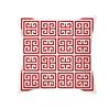 Red Geometric Pillowcase Living Room Sofa Cushion Polyester Pillowcase Home Bedroom Car Decorative Pillowcase 45X45Cm