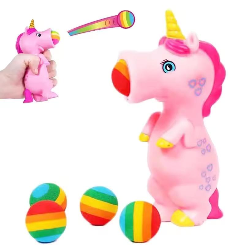 

Cute Animal Foam Shooting Squeeze Ball, Soft Sensory Pinch Toy, Creative Strange Gadget for Stress Relief and Relaxation