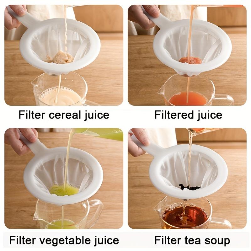 2pcs Strainer, Mesh Strainers,100 Mesh Strainers For Kitchen, Strainers Fine Mesh, Food Filter Strainer, Strainer For Flour Soy Milk, Kitchen Utensils