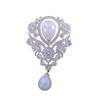 Droplet Style Brooch Simulation Pearl Coat Dress Accessories