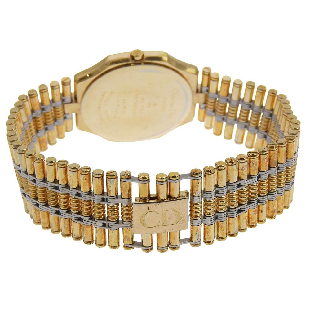 Dior Date Watches 45.15.01 goldDial Plated Gold Quartz Analog display mens Used