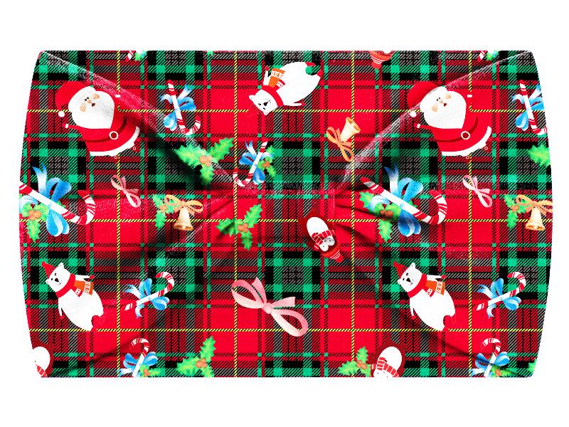 Cross-Border Christmas Print Yoga Waist Headband - 15CM Wide, High-Elastic, Sweat-Absorbing Hair Tie