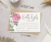 Inkdotpot 50 Blank RSVP Cards With White Envelopes Floral 4"x6" Response Cards-RSVP Reply Card For Wedding-Bridal Shower-Baby Shower-Rehearsal