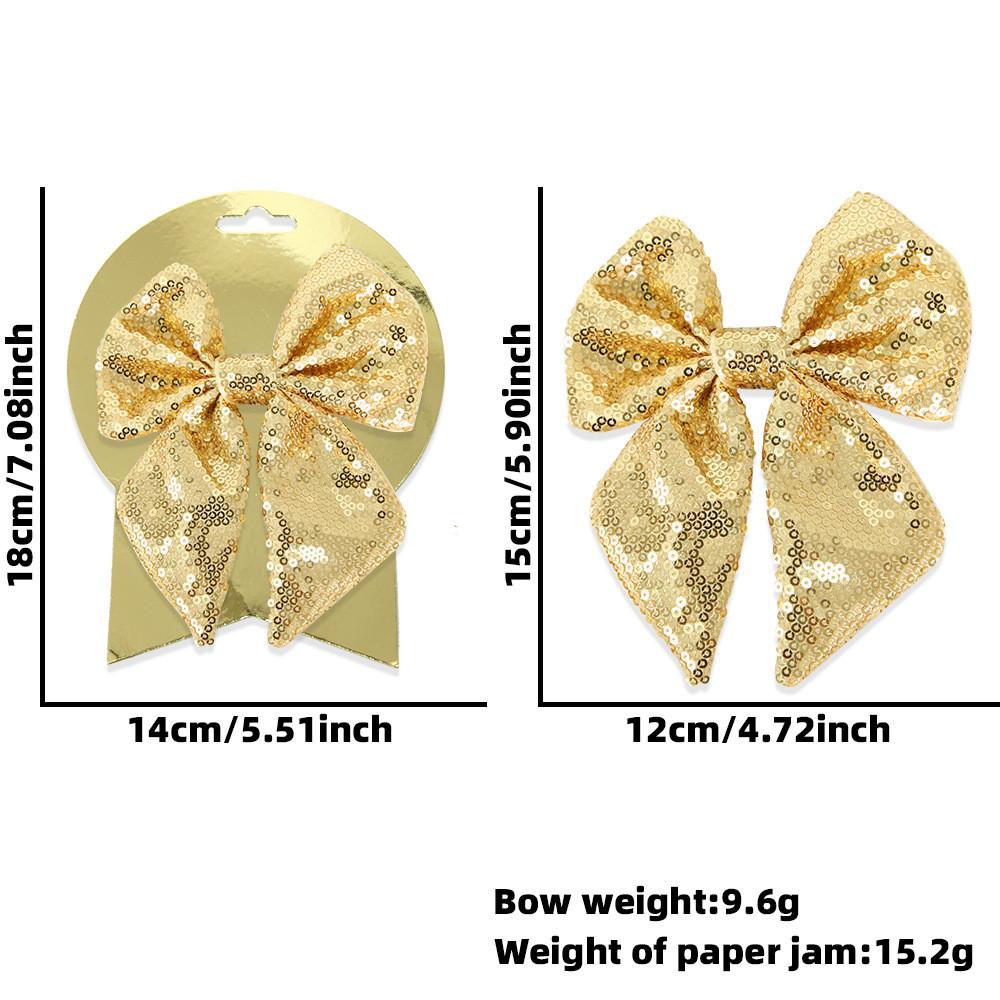 

Festive Christmas Decorative Bow With Iridescent Sequins For Stunning Tree Dcor золотой