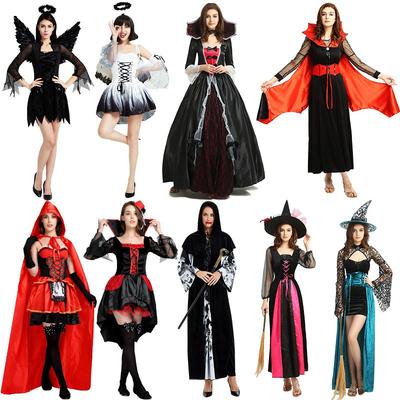 Halloween Hexenkostüm Erwachsene Schwarz Geist Geisterbraut Maskerade Hexe Schlange Koch