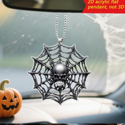 2D Akrylový přívěsek Čarodějnice Gotická závěsná dekorace Kreslená čarodějnice Halloweenská ozdoba