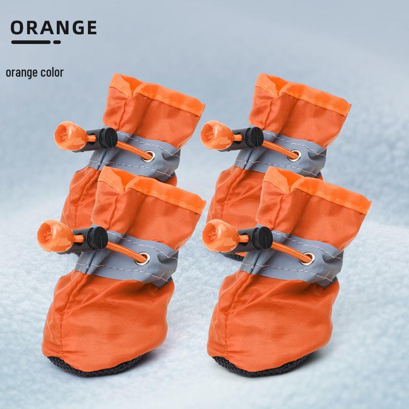 Reflective Non-Slip Dog Shoes for Small & Medium Dogs – Waterproof Oxford Pet Boots with Soft Bottom for Foot Protection