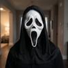 Quality Halloween Movie Scream Face Mask Realistic Creepy Ghost Masks Stick Tongue Out Funny Scary Cosplay Costume Props