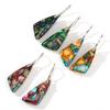 1Pair New Hypotenuse Pattern, Emperor Stone Earrings, Gravel Earrings, Jewelry Wholesale, Crystal Pendant, Zircon.