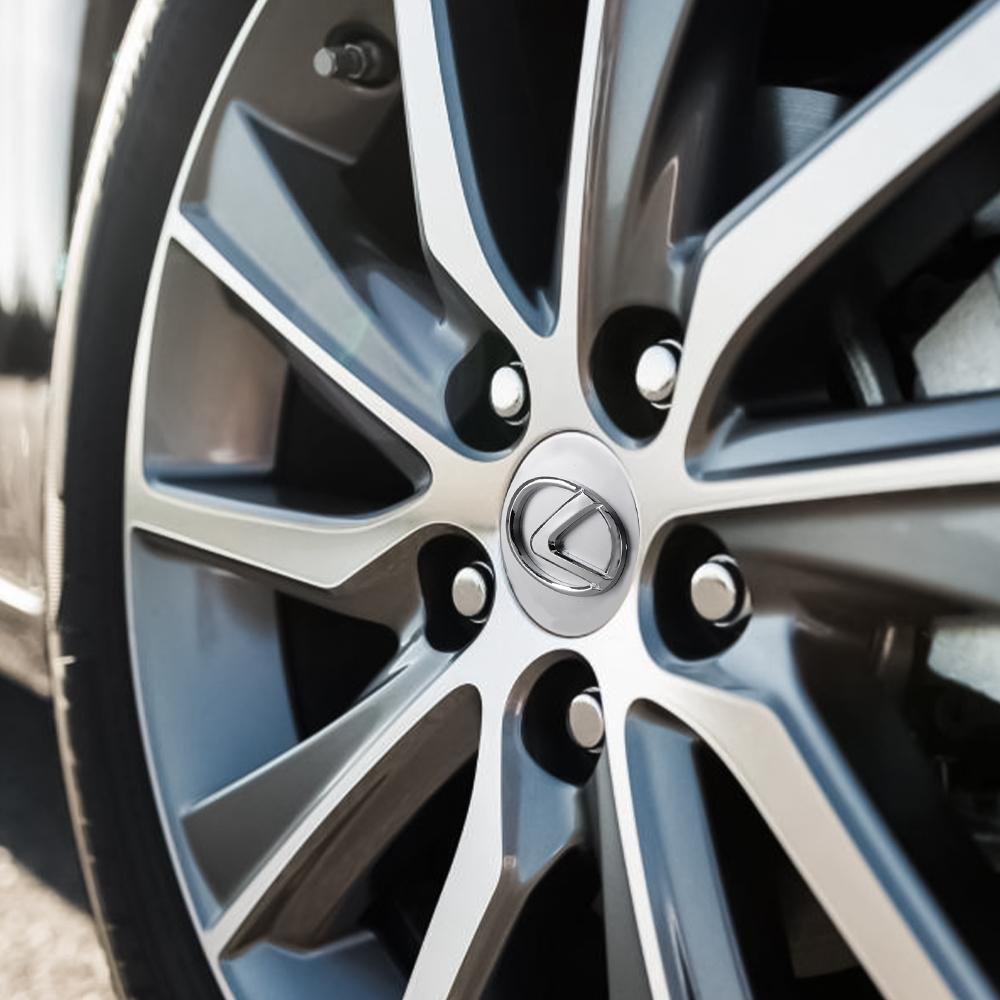 4 Stück 60mm Auto Radnabenkappen Abzeichen Felgenabdeckung Emblem Für Lexus FSPORT IS250 IS200 CT200h GS300 LS430 RX450h LX570 NX IS GX
