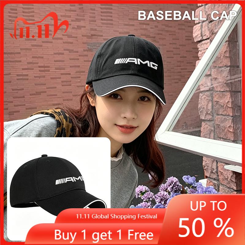 LRQ2 Car Logo Baseball Cap Outdoor Sports Sun Hat Gift Car Accessories Stickers For Mercedes Benz GLC GLA CLA GL A B C Class W176 W24