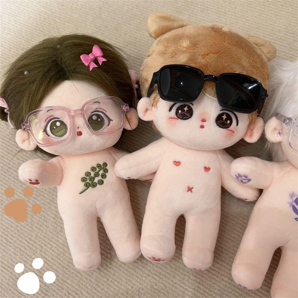 Facial Decoration Mini Stuffed Doll Headset Mini Toy 20cm Plush Doll Headwear  Idol Doll