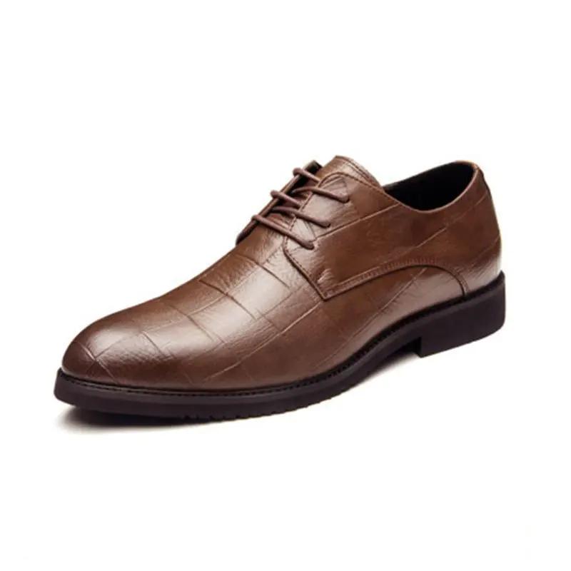 Fashion Classic Men Shoe Autumn New Men Business Dress Shoe Comfort Casual Leather Shoe British Social Shoe Male Allmatch Wedding Shoes