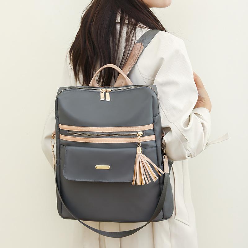 Backpack Women's New Large-capacity Leisure Simple Travel Bag Dual-purpose Single Shoulder Women's Backpack Leisure Travel