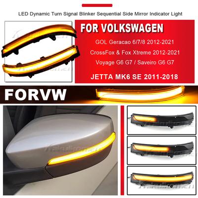 Dynamischer Blinker Sequenzieller Seitenmarkierer Für VW Fox GOL G5 G6 G7 Polo Golf MK 4.5 Vento Saveiro Passat CrossFox SpaceFox