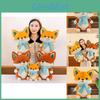 Fox Plush Toy Soft Stuffed Animal With Pp Cotton Filling For Kids Gift