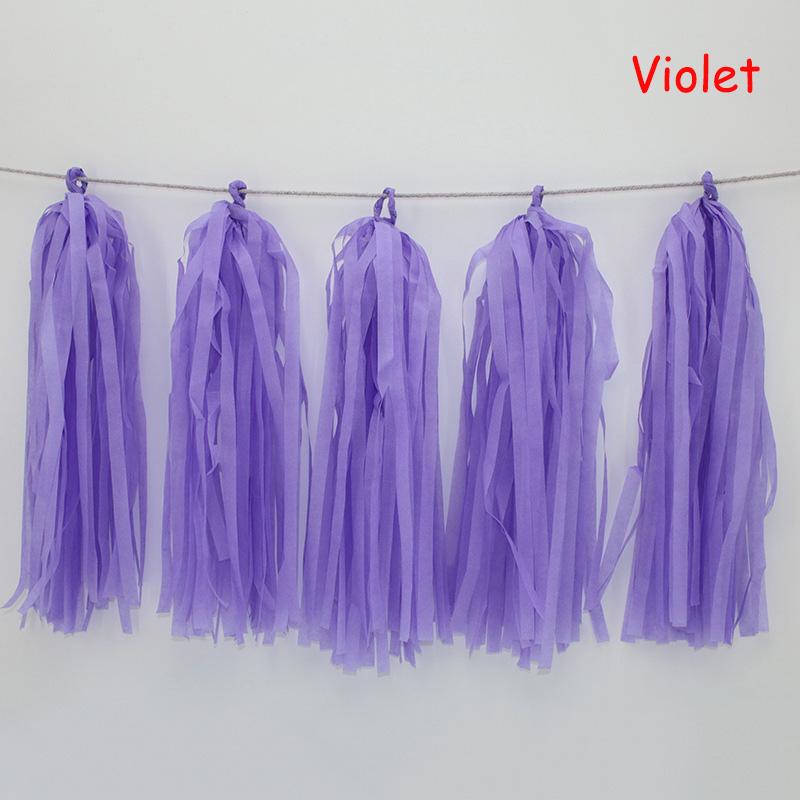 Wedding Party Decoration Color Paper Tassel Garland Bride To Be Birthday Decor Baby Shower Girl Slingers Mermaid Party Supplies