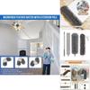 Extendable Feather Duster Brush Set With Telescopic Handle For Home Cleaning And Dust Removal