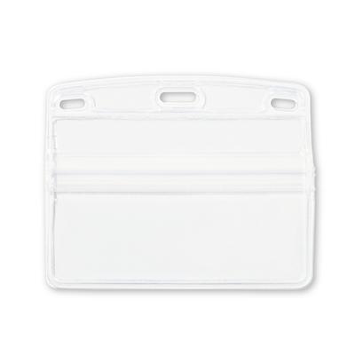 Open Industry Name Tag Case, Soft, Horizontal, ID Card Size, 10 Pieces, NX-111