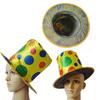 Dot Polka Clown Top Hat Halloween Party Stage Performance Prop Cosplay Accessory