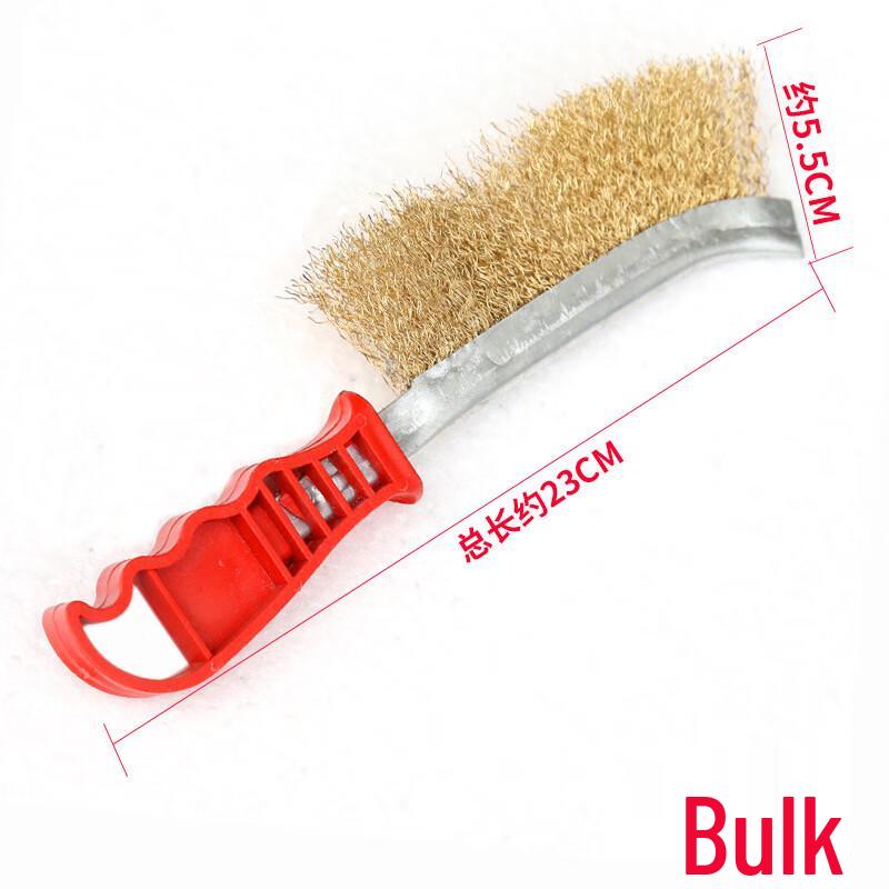 Red Handle Steel Wire BBQ Grill Cleaning Brush